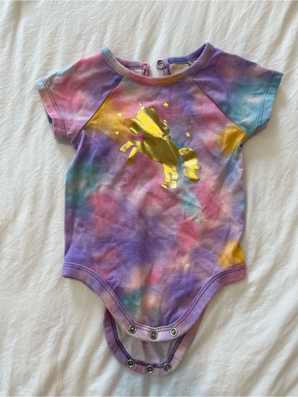 Rainbow unicorn onesie 3-6m